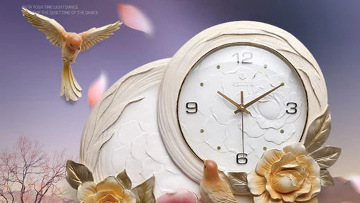 Những mẫu đồng hồ treo tường phòng khách sang trọng, hiện đại
