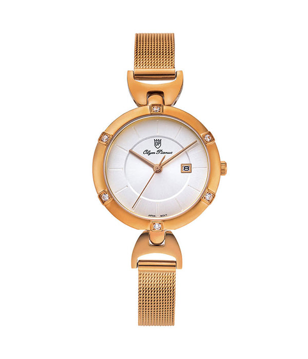 Đồng Hồ Olym Pianus Nữ OP2498DLR-T Quartz