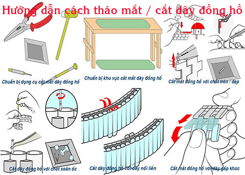 Cách Cắt và Tháo Mắt Đồng Hồ Một Cách Chính Xác