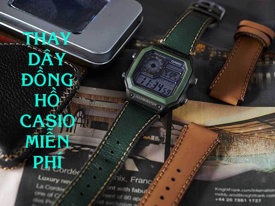Chỗ nào sửa và thay dây đồng hồ Casio G-Shock và Edifice? Giá cả như thế nào?